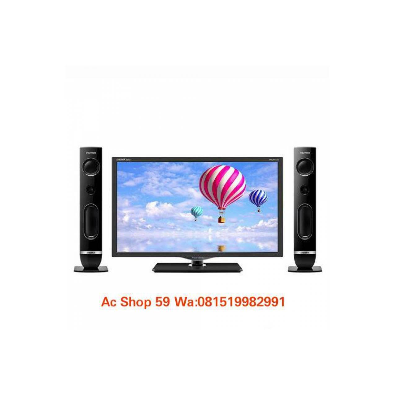 LED TV POLITRON PLD-24 T810W ,SINEMAX 2 TOWER PASSIVE SPEAKER-XBR