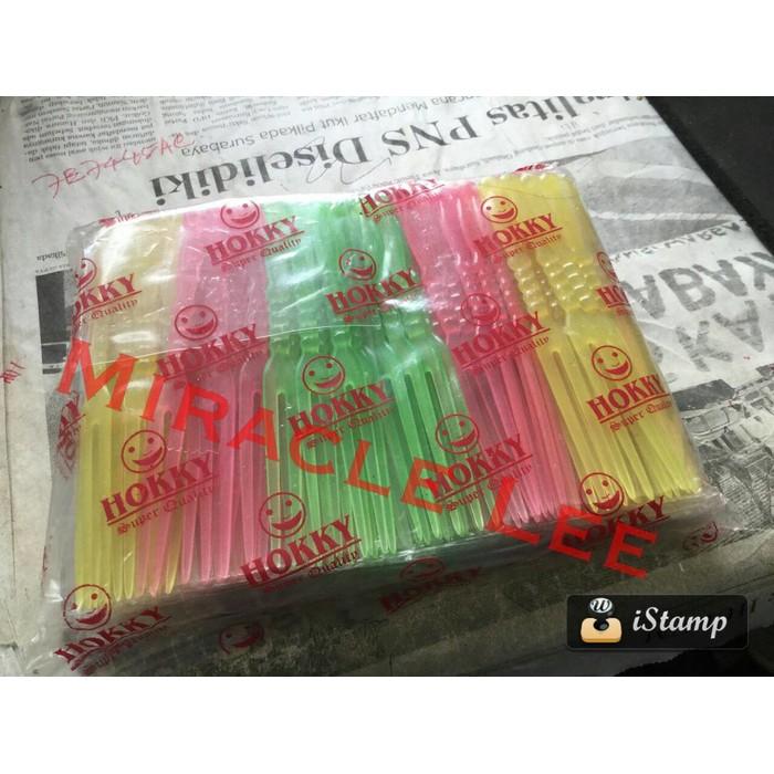 Garpu Plastik Kecil Utk Pesta & Tusukan Kue - 72Xrzd