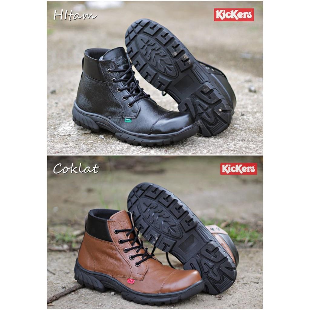 SEPATU BOOTS SAFETY PRIA MERK KICKERS MAIDEN - FASHION SEPATU TRACKING HIKING OUTDOOR RIDERS BIKERS