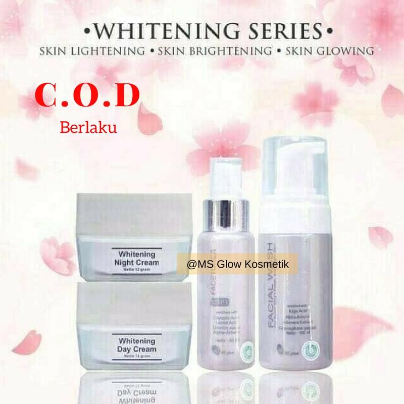 MS Glow Whitening Series / MSGlow Paket Kulit Normal / Cream Pemutih Wajah Aman / Cream Wajah BPOM dan Halal @ MsGlowKosmetik  