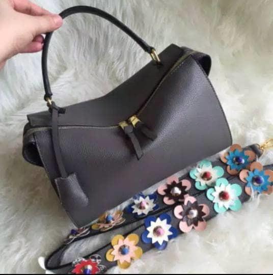 tas fendi selleria grey free strap fendi flowers - dhtEd1