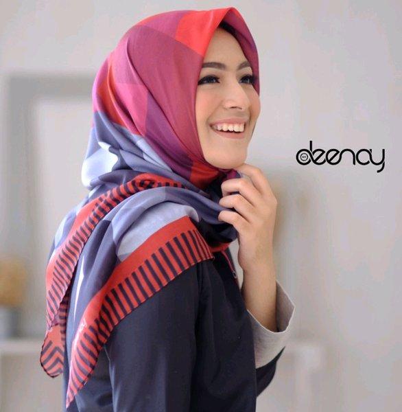 HIJAB VOAL DEENAY KERUDUNG DEENAY VOAL PRINTING