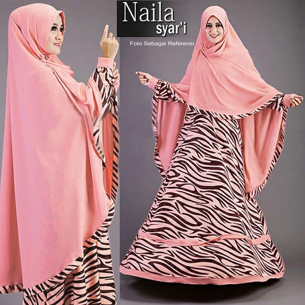 SR Collection Gamis Muslim Wanita 2 in 1 Set Nayla