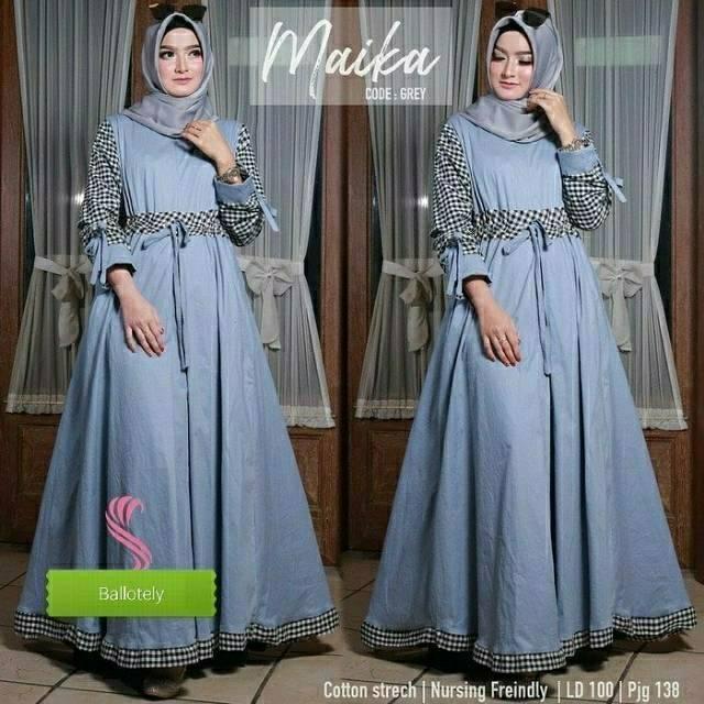 DRESS JUMBO MAIKA TERMURAH (gamis,dress,baju muslim.gamis pesta, grosir bandung,syari,baju murah) mustrad