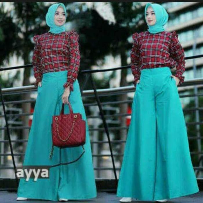 (JNH Shop) TA-00011 Ayya Kulot Set Baju Muslim Wanita Remaja Formal Kantor Gaul