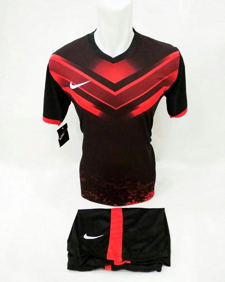 Baju Kaos Olahraga Jersey Bola Setelan Futsal Volley Printing Nike 23 Merah