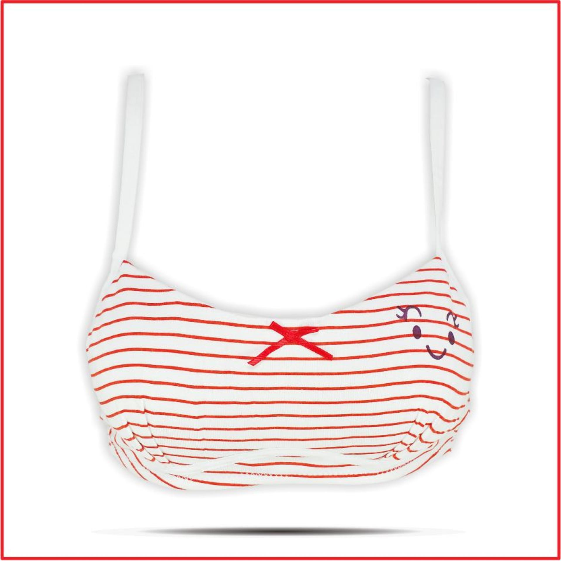 WEITECH BRA LUCU MOTIF ZEBRA TANPA BUSA DAN KAWAT 1401-2 MERAH