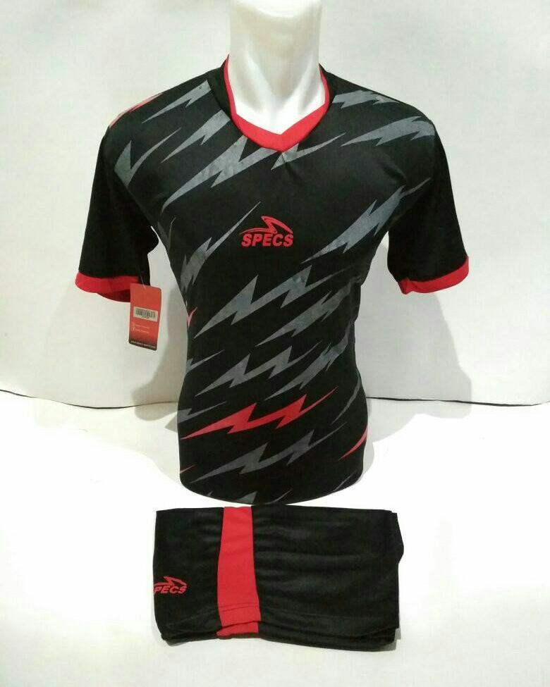 Baju Kaos Olahraga Jersey Setelan Bola Futsal Voli Spc 09 hitam merah
