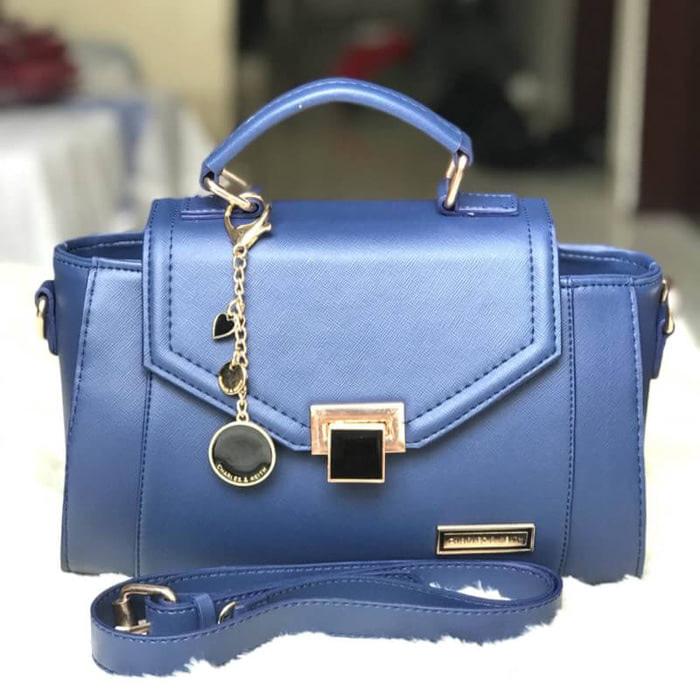 Tas wanita cewek branded handbags Charles n Keith CK Ashanty Navy - xEaGBQ
