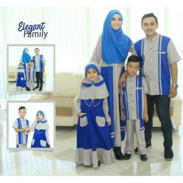 SRE02 | Couple branded seragam keluarga terbaru sarimbit muslim baju koko gamis ayah ibu anak murah Gamis Ibu XXL
