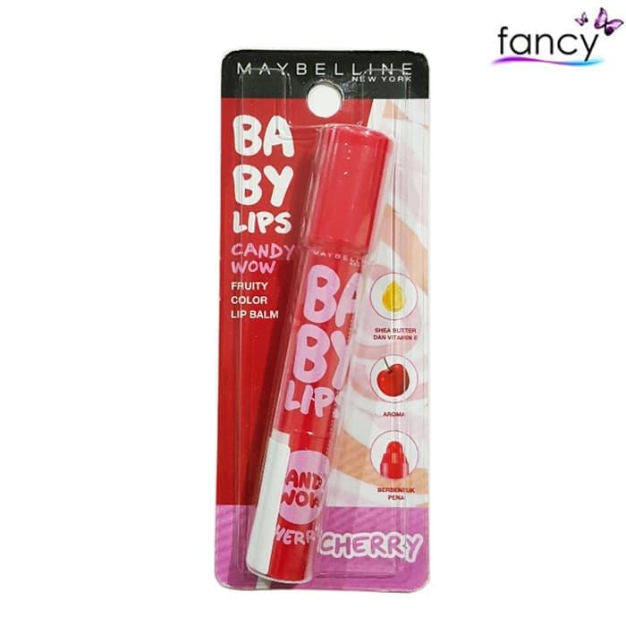 Maybelline Baby Lips Candy WOW Cherry - Peralatan Make up Modern - Peralatan Make up Elegan - Peralatan Make up Best Seller - Peralatan Make up Best Quality