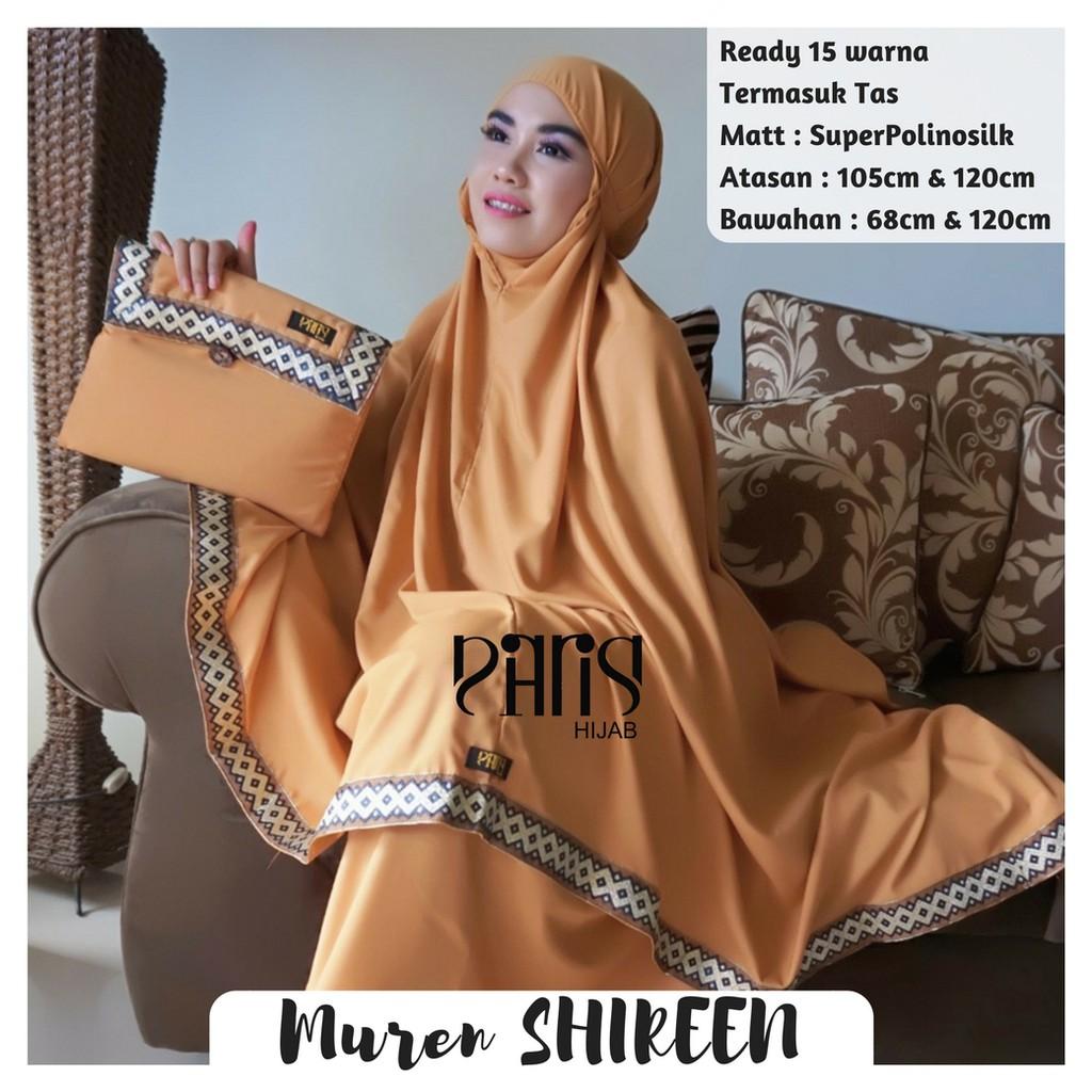 MUKENA SHIREEN - jilbab hijab polinosilk premium by parisku mocca
