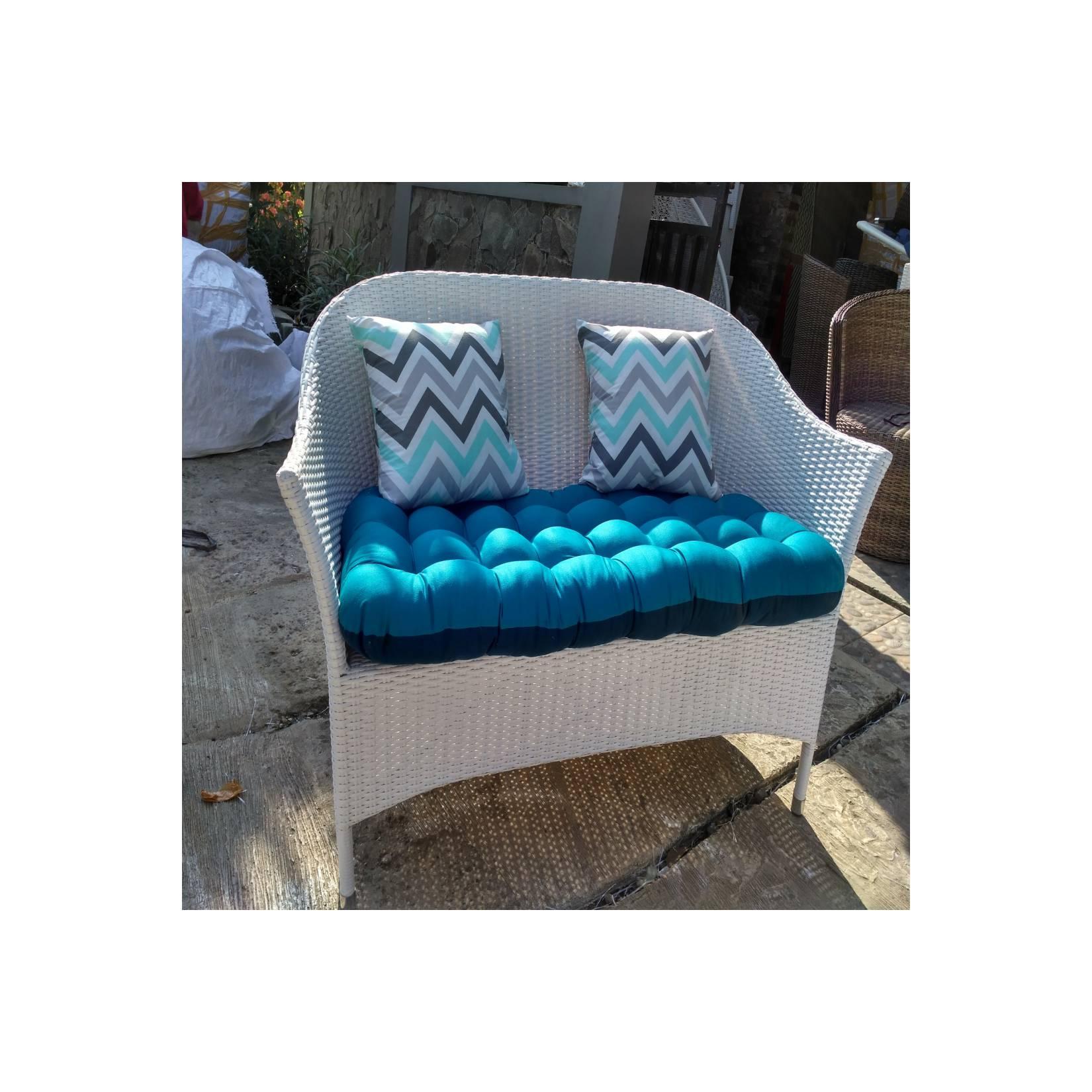 sofa loveseat oval rotan sintetis bogor cibinong