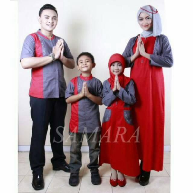 SR.B01 | Seragam keluarga sarimbit baju terbaru couple muslim koko gamis ayah ibu anak murah branded Gamis Anak No 13 &14