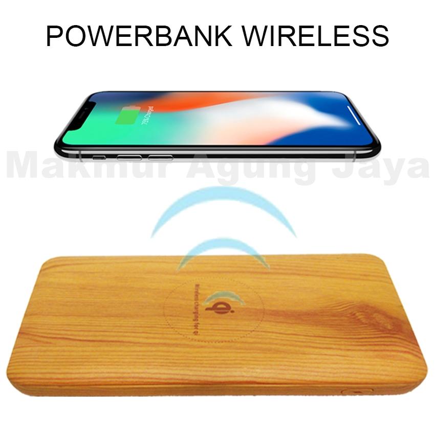 MAJ - Powerbank wireless series Q2 new pertama di indonesia 10000mAh Support for android - ios Compatible for Samsung galaxy note5 Samsung Galaxy: Note 8, S8, S8+, S7, S7 Edge, Note 5, S6, S6 Edge, Apple: iPhone X, iPhone 8, iPhone 8+