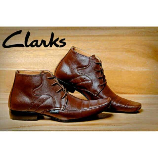 Sepatu Clarks Pantofel Premium Leather Pantopel Tali Kulit Asli