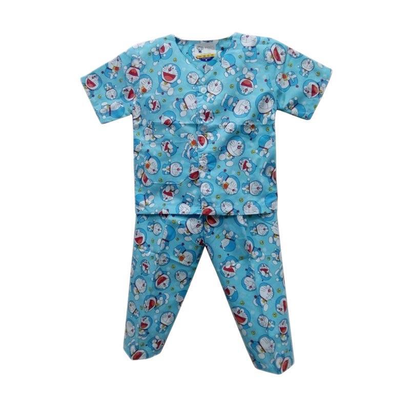 Baju Lucu Buat Sikecil (Piyama) Untuk umur 5 - 12 Bulan - Motif Kartun Doraemon