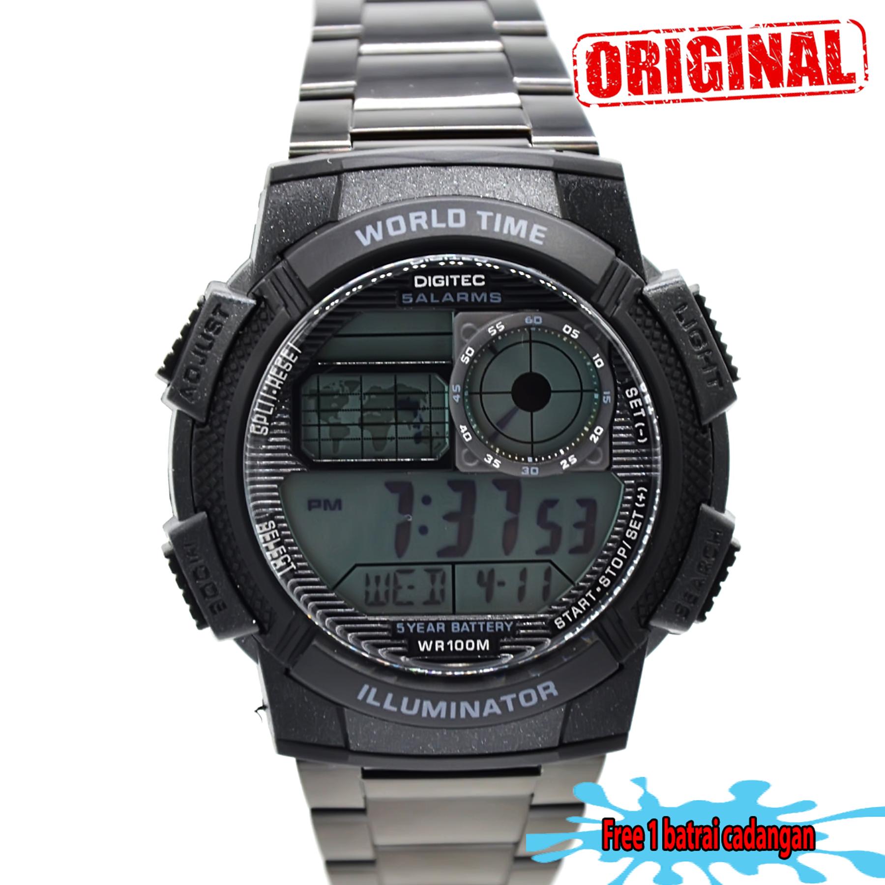 Digitec - Jam tangan Pria - formal - Stanless steel - Original - model terbaru 