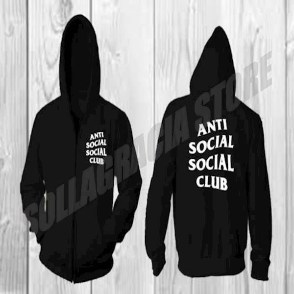 JAKET HOODIE ZIPPER ANTI SOCIAL SOCIAL CLUB