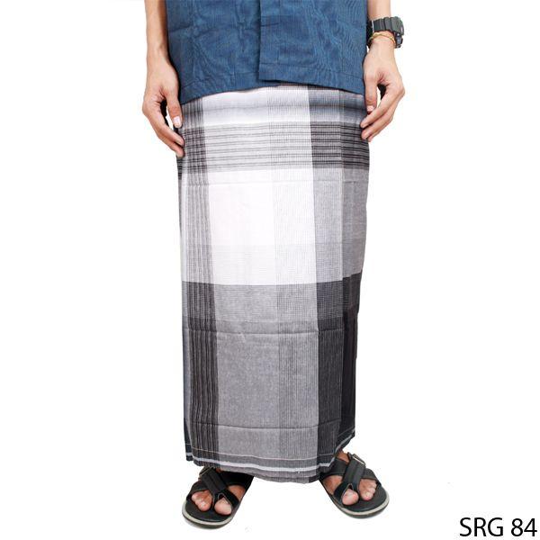 Sarung Buat Sholat Katun Hitam Putih SRG 84