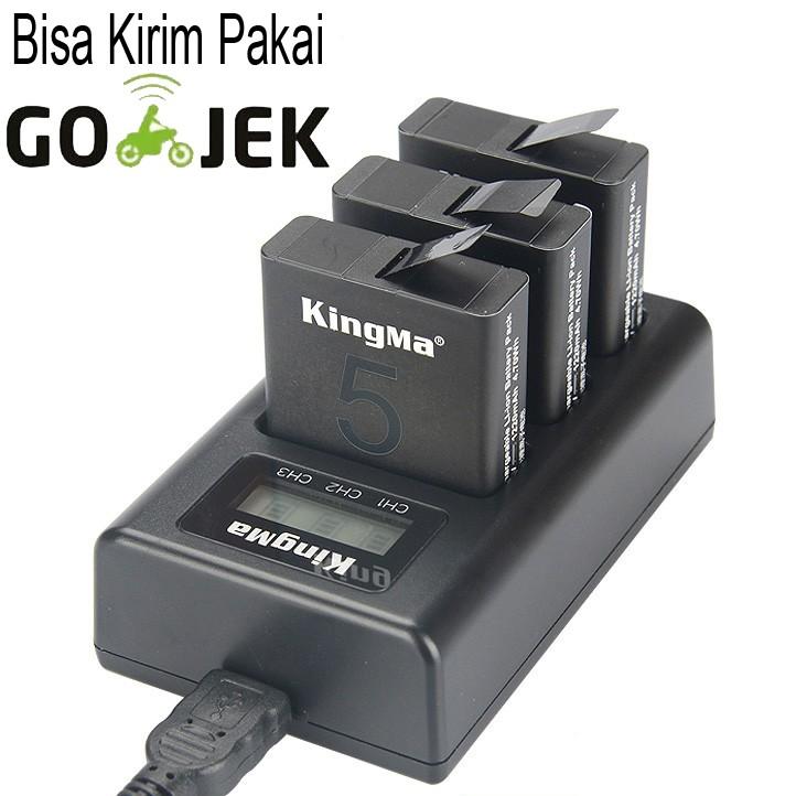 Kingma Charger Baterai 3 Slot GoPro Hero 5 - AHDBT-501