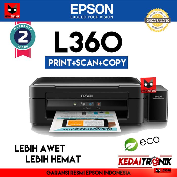 Printer Epson L360 All In One (Print+Scan+Copy) USB AIO L 360 Inkjet