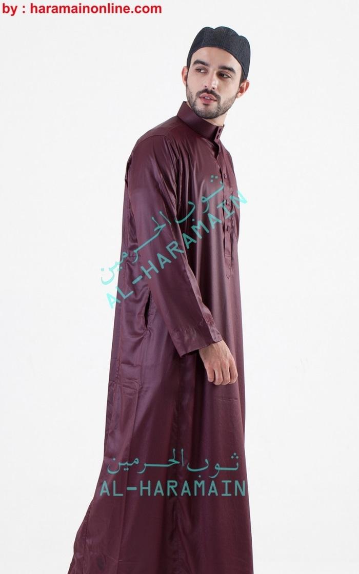 GAMIS / JUBAH PRIA - Jubah Al Haramain - ORIGINAL -JUBAH ARAB - MARUN
