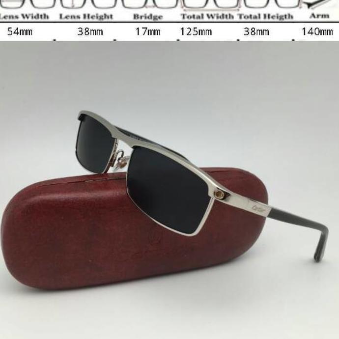 Kacamata Cartier X01 Silver Kacamata Pria Elegan - 0Rmpke