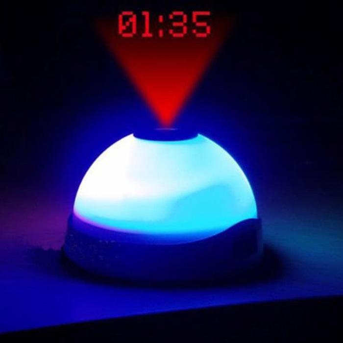 Lampu Tidur Proyeksi Bintang Dengan Jam Alarm