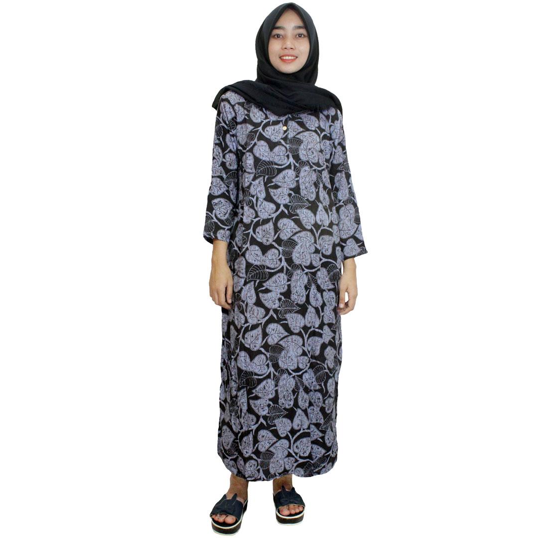 Longdres Batik, Daster Lengan Panjang Batik, Baju Tidur, Piyama, Kancing, Daster Bumil, Busui (LPT001-63) Batikalhadi Online