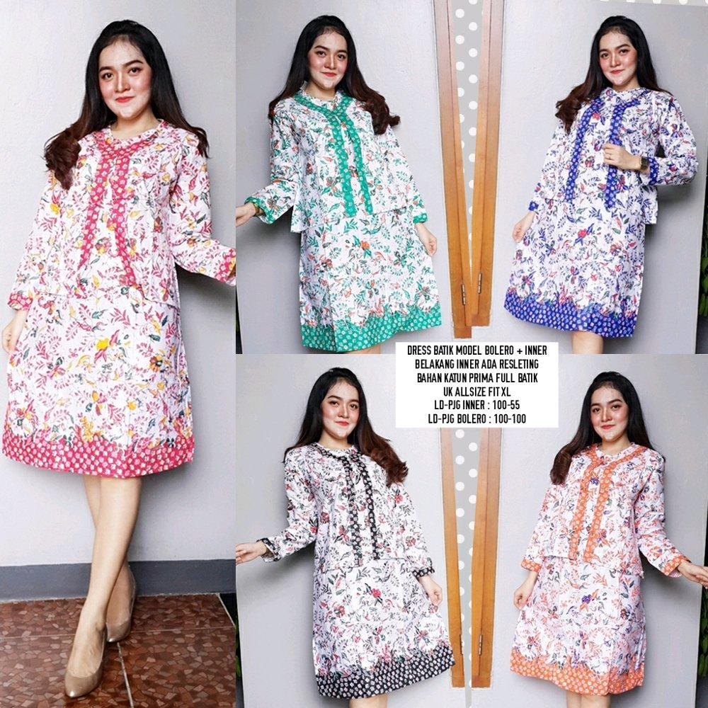 DRESS BATIK MODEL BOLERO di lapak Pusat Grosir Batik Jogja pusatgrosirbatikjogja