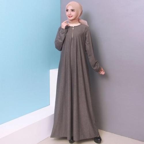 Baju Gamis Wanita Gamis Jumbo Polos L - XXXL Bahan Misty 9621