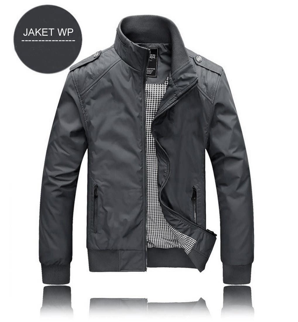 Jaket Wp Abu-Abu Distro Bandung Polos Keren Nyaman Di Pakai Waterproof Anti Air Anti Angin. Tersedia 6 Warna. Tersedia Logo Cllub All Bolla Murah Bandung. PROMO