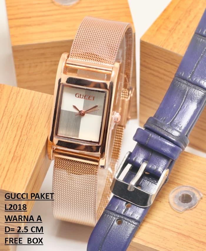 JAM TANGAN WANITA GUCCI PAKET L2018 - WARNA A