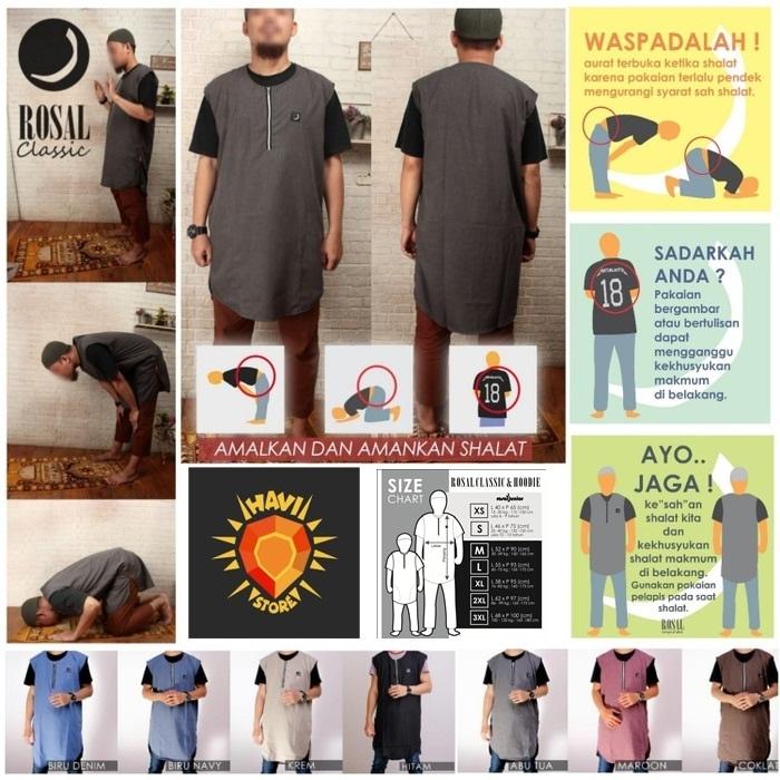 ROSAL - Rompi Pakaian Sholat Solat Baju Koko Gamis Pakistan Pria