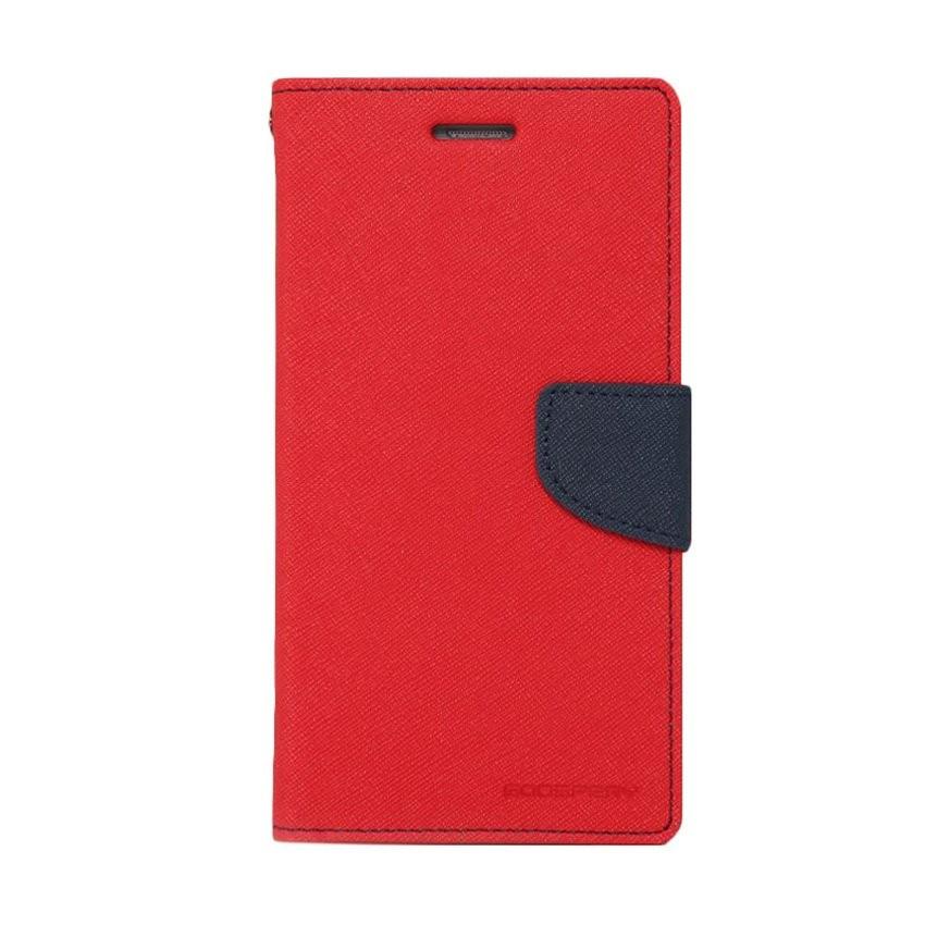 MR Mercury Fancy Diary Leather Case For Samsung t230 t231 tab 4 7.0 inci sarung dompet - Merah