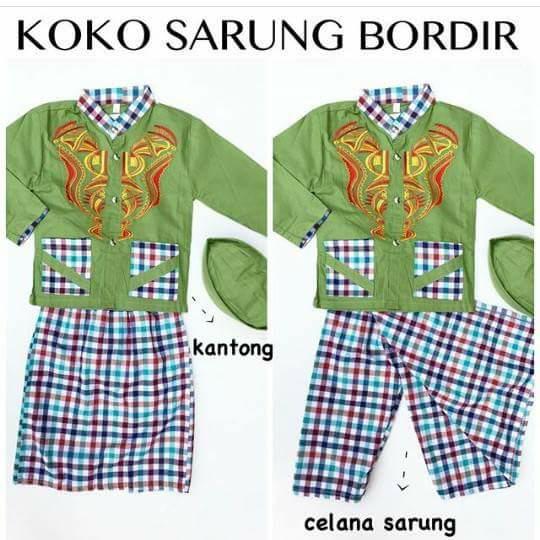 〘besT selLER〙 baju muslim setelan koko celana sarung peci size kecil anak laki laki