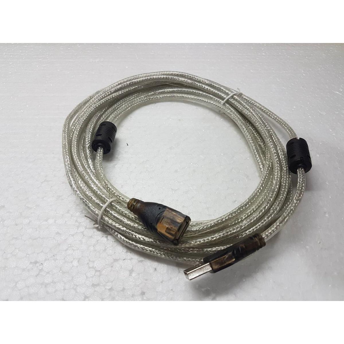 Kabel USB SILVER male to female extension 5m untuk CCTV micro SD / modem / kabel data / printer / WIFI