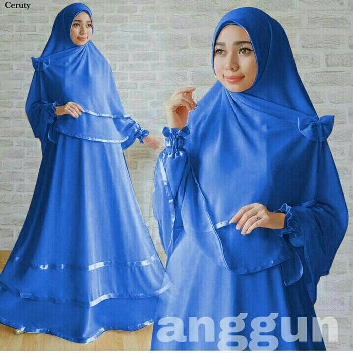 Anggun Syari Benhur gamis busui syari Warna Putih busana Muslim