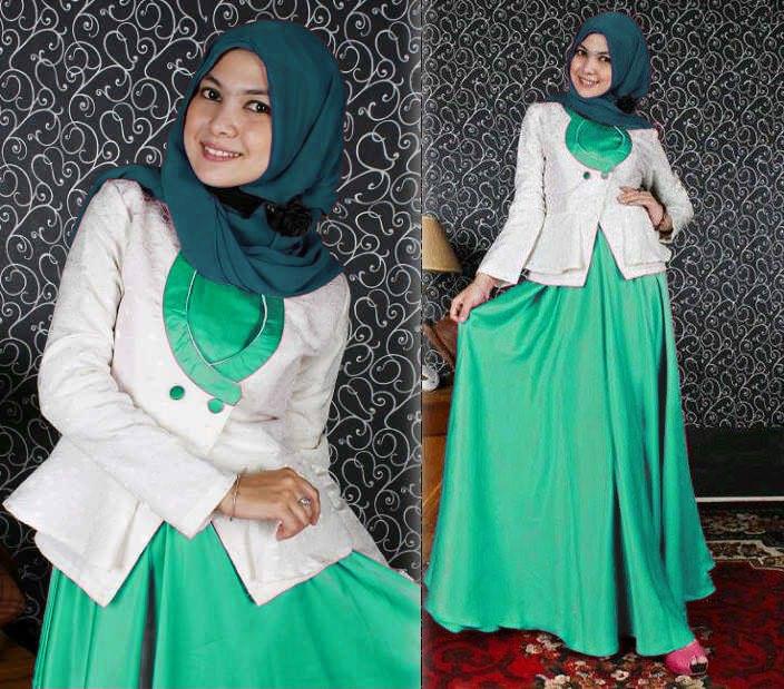 Newone Shop Hasna Gamis Syari Perempuan - Gamis Satin Wanita