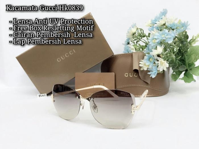 Kacamata Wanita Elegant /GUCCI HK0839+ Lensa Anti UV