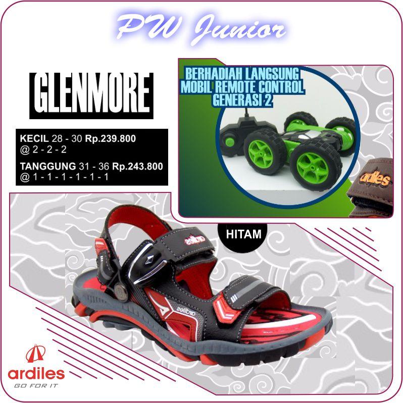 SENDAL GUNUNG ARDILESS GLENMORE BERHADIAH MOBIL REMOTE HITAM 31-36