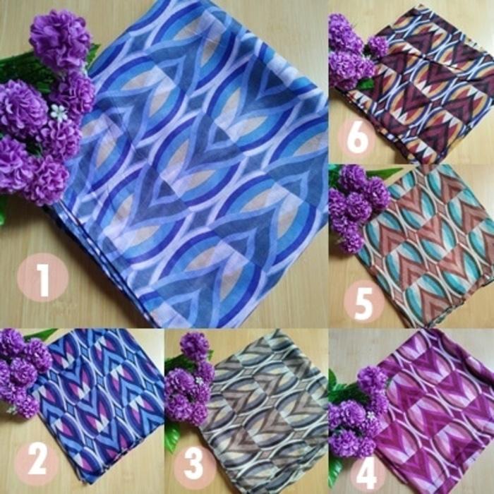kerudung segi empat paris motif | jilbab segiempat | hijab murah