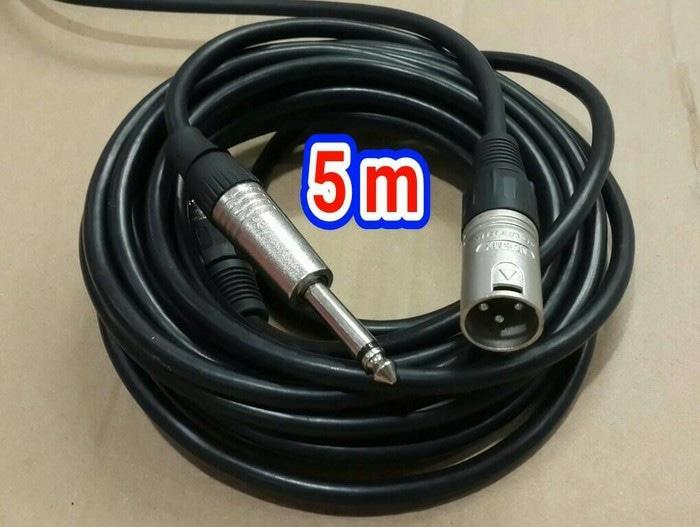 Kabel audio canon male to akay mono male 5 M ( kabel mic ) CANARE