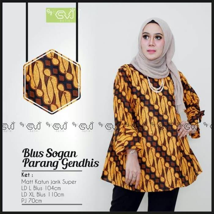 Blus Batik Solo. Blus Batik Parang Gendhis