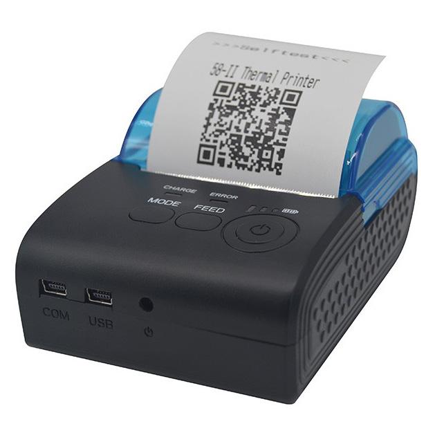 Zjiang Mini Portable Bluetooth Thermal Receipt Printer - 5805-DD - Black