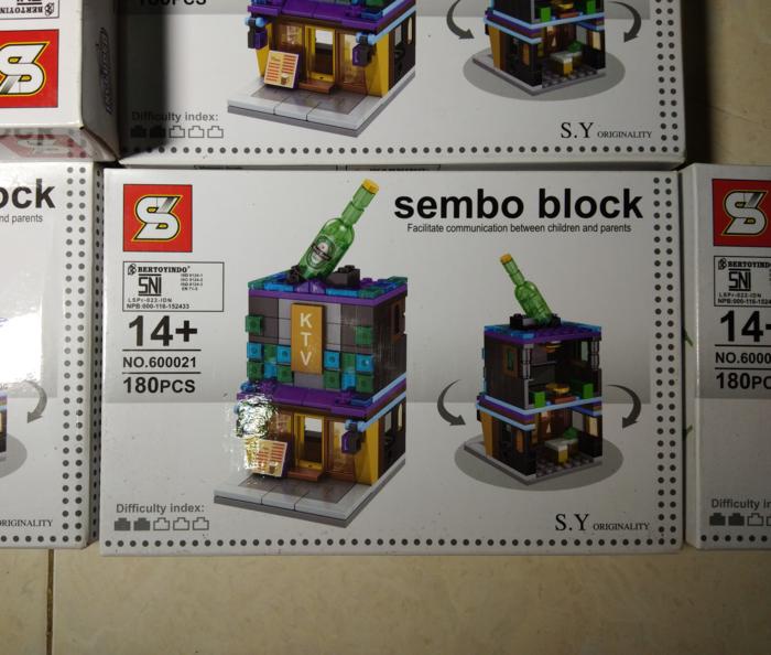 BEST SELLER!!! LEGO SEMBO BLOCK KTV 180PCS LEGO GEDUNG RUMAH - fwuiSy