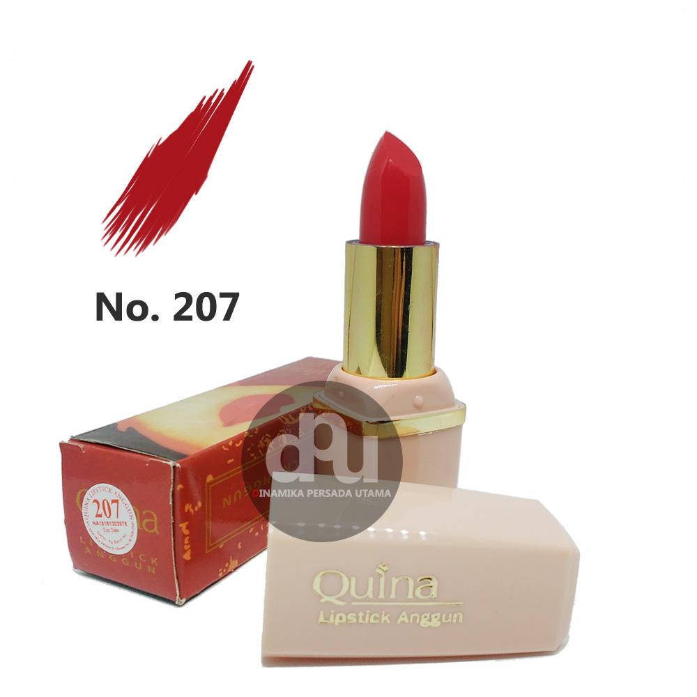 Lipstik Anggun QUINA Lipstick Glossy 202 / Makeup Bibir / Lipstik Glossy / Kosmetik / Kecantikan / Perawatan Make up