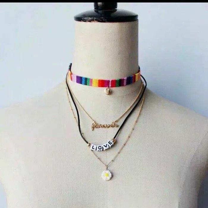 Kalung Gaul Remaja Cantik Modis Trendy Fashionable Design