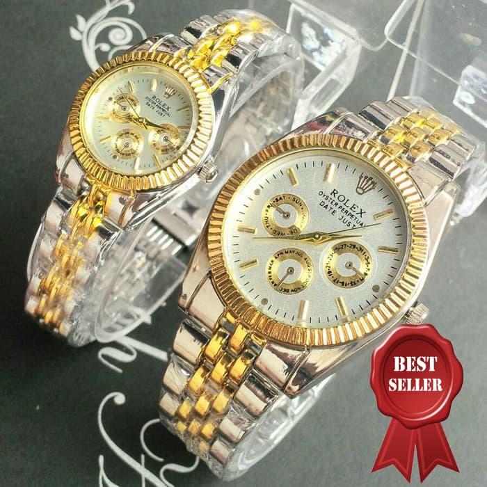 MURAH! jam tangan couple 222 silver gold !!! BEST SELLER